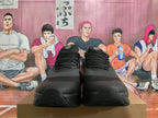 Front view of black On Cloudtilt sneakers with lace-up closures