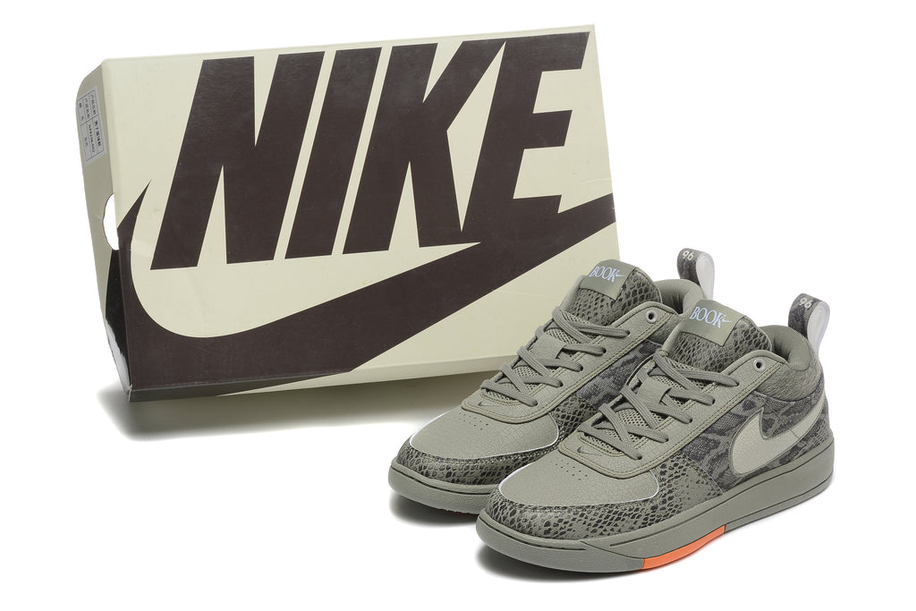 Nike Book 1 shoes displayed beside a Nike-branded box