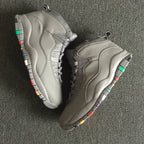 Jordan Air Jordan 10 Retro Gray Multicolor Sneakers