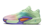 Pale green shoe with pink, purple, and orange accents