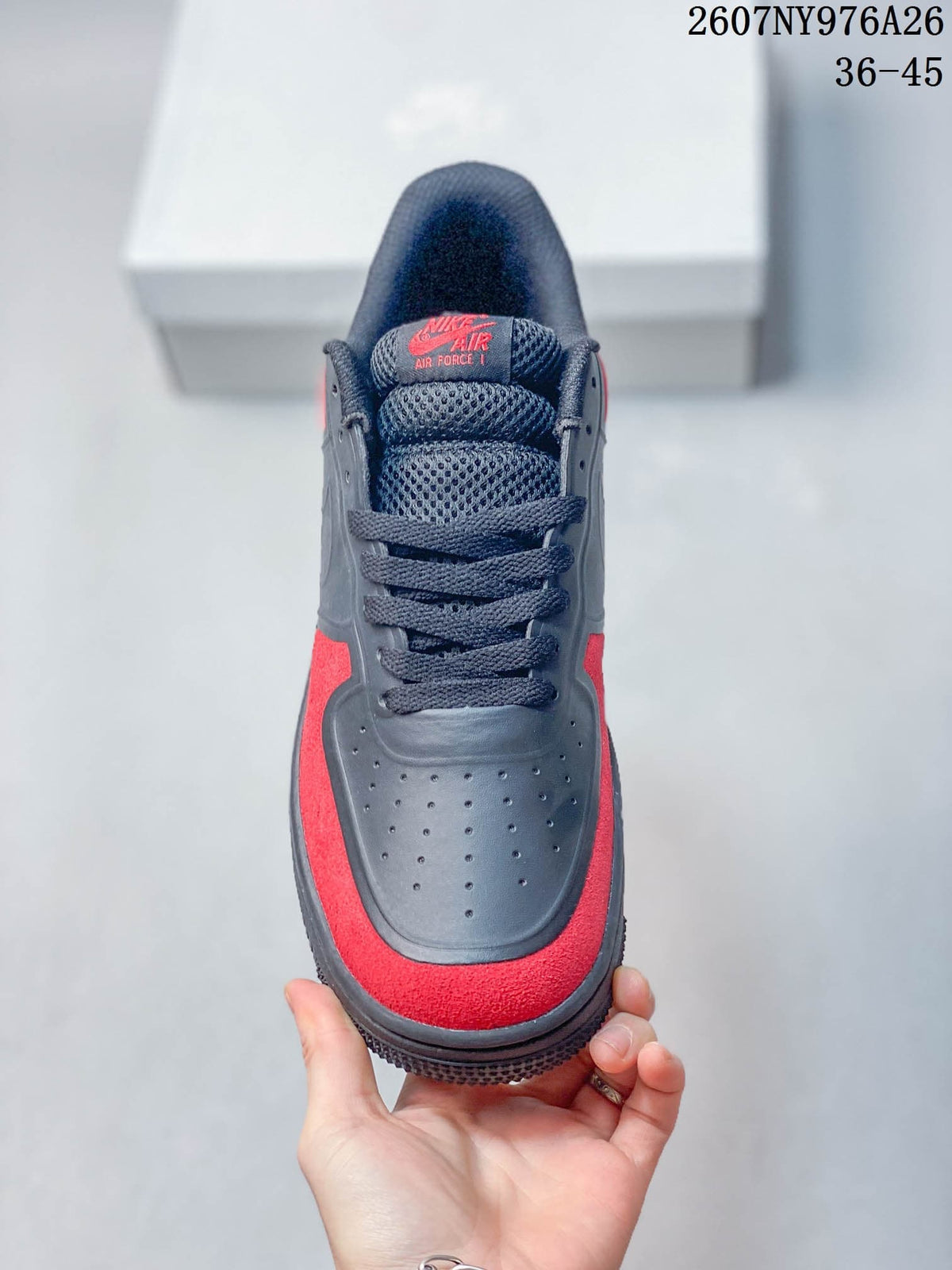 Top view showing the perforated toe box, dark laces and padded tongue.