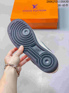 Close-up of the sneaker outsole showing circular tread details