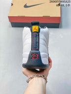 Rear view showing the heel pull tab and raised number 23 detail.