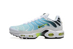 Nike Air Max Plus Sneakers in White, Aqua and Volt
