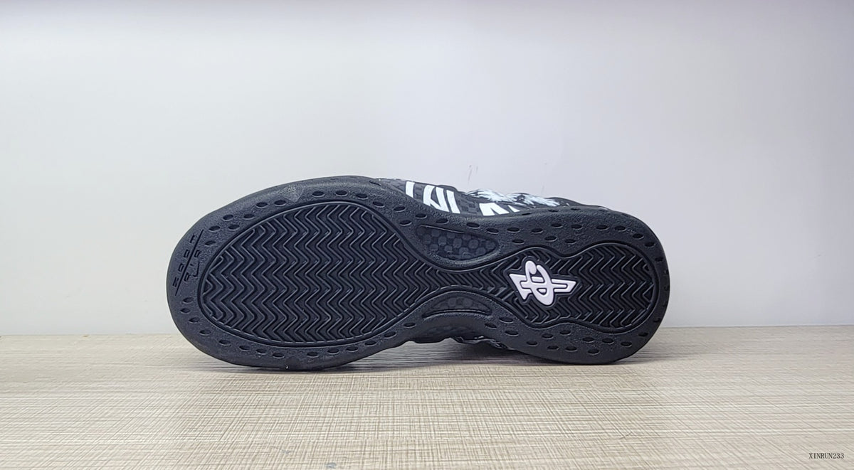 Outsole view showing the patterned tread