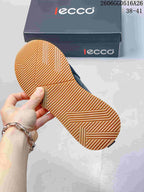 Close-up of the sneaker's tan ribbed outsole