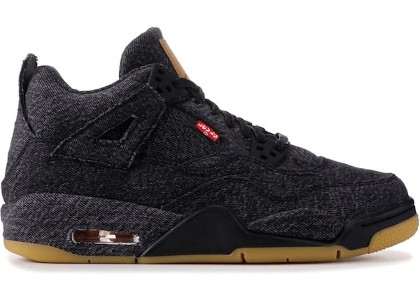 Jordan 4 Retro Levi's Black (GS) (Levi's Tag)