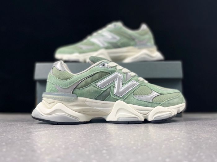 New Balance 9060 MET Sneakers in Sage Green and Cream
