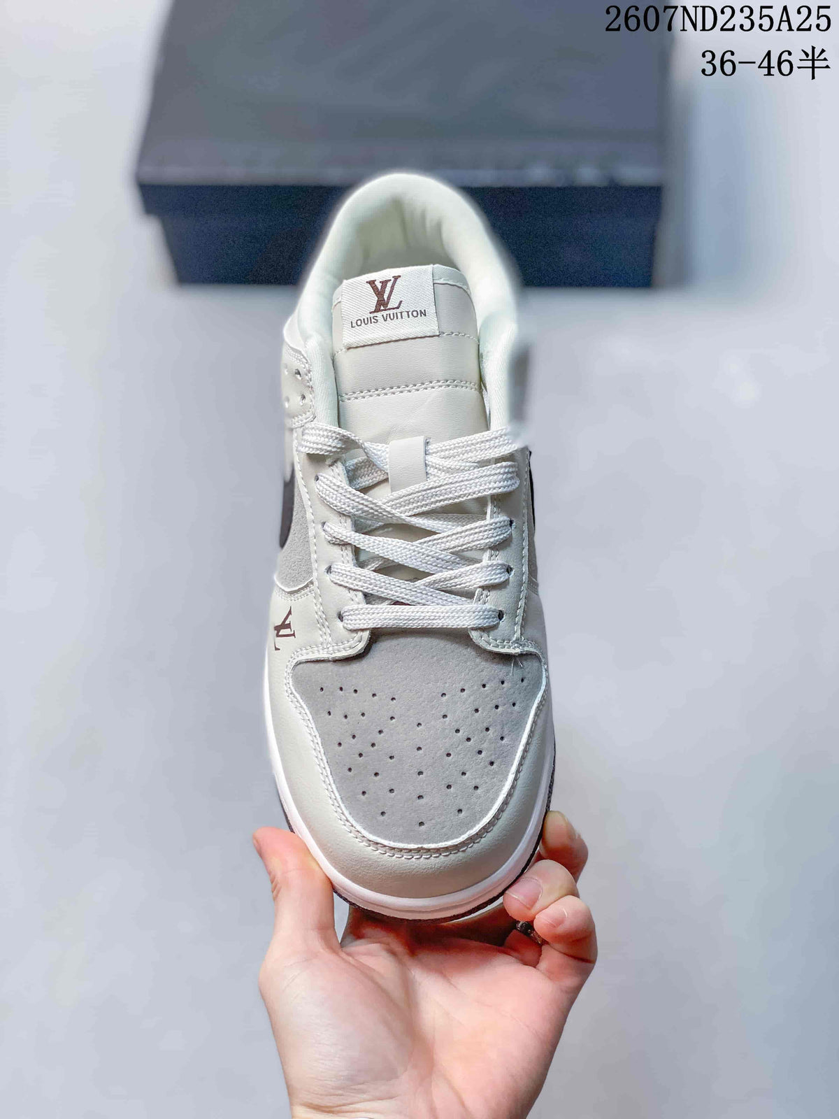 Top-down view showing the perforated toe panel, white laces and contrasting tongue details.