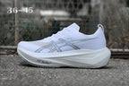 ASICS White and Gray Running Shoes